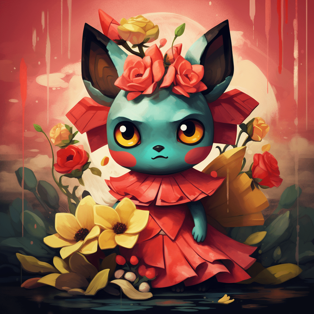 pikachu como frida kalho