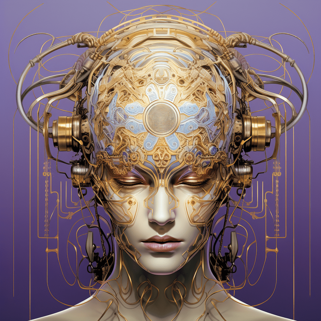 una persona con electrodos en la cabeza