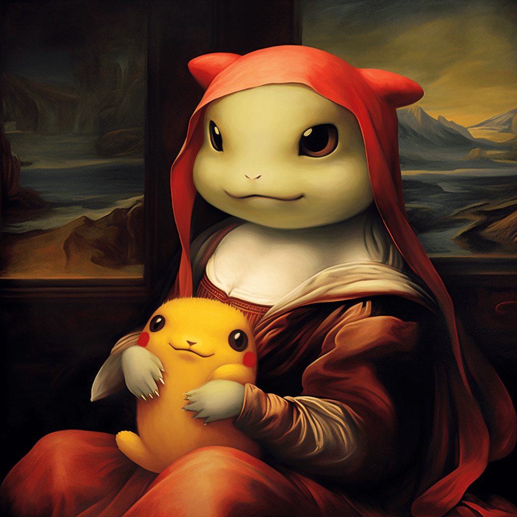 Monalisa con pikachu