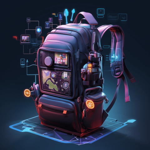 mochila futurista