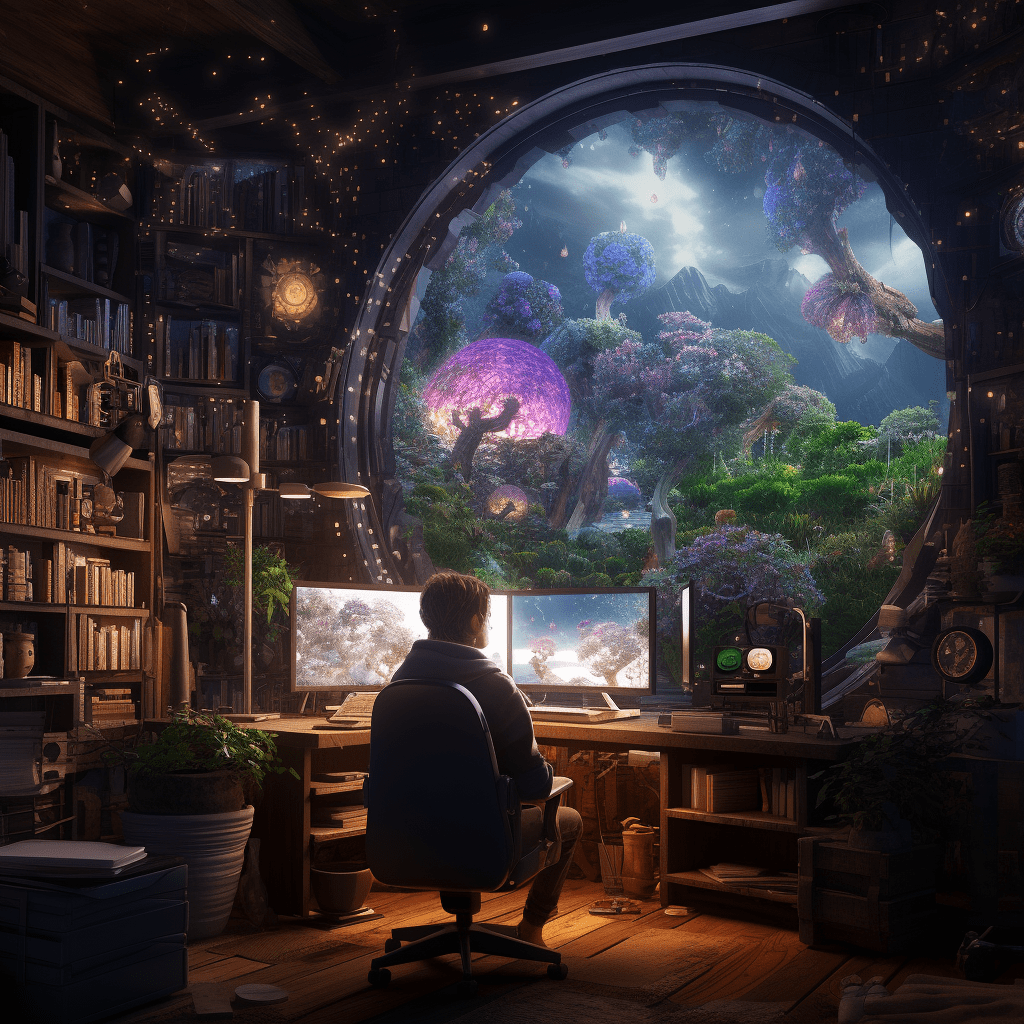 ordenador creando imagenes