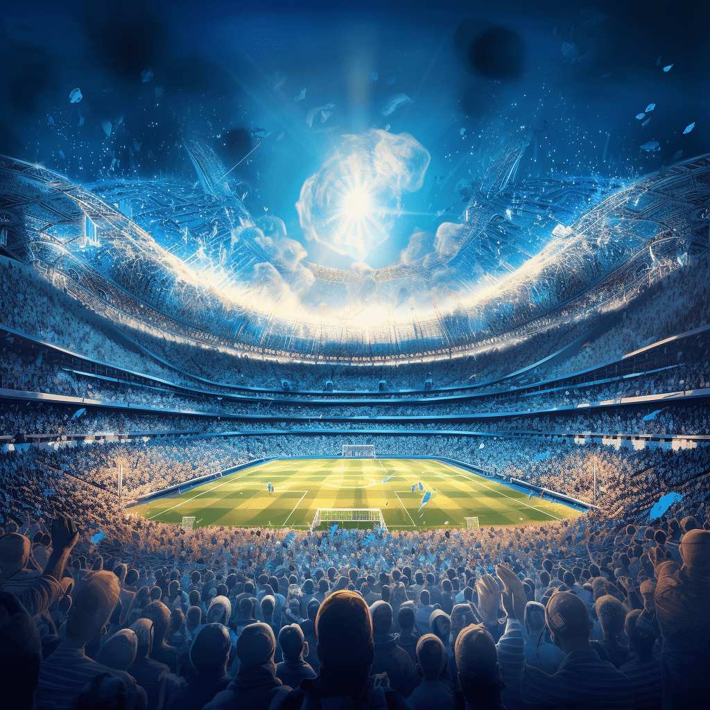 estadio de futbol ilustracion