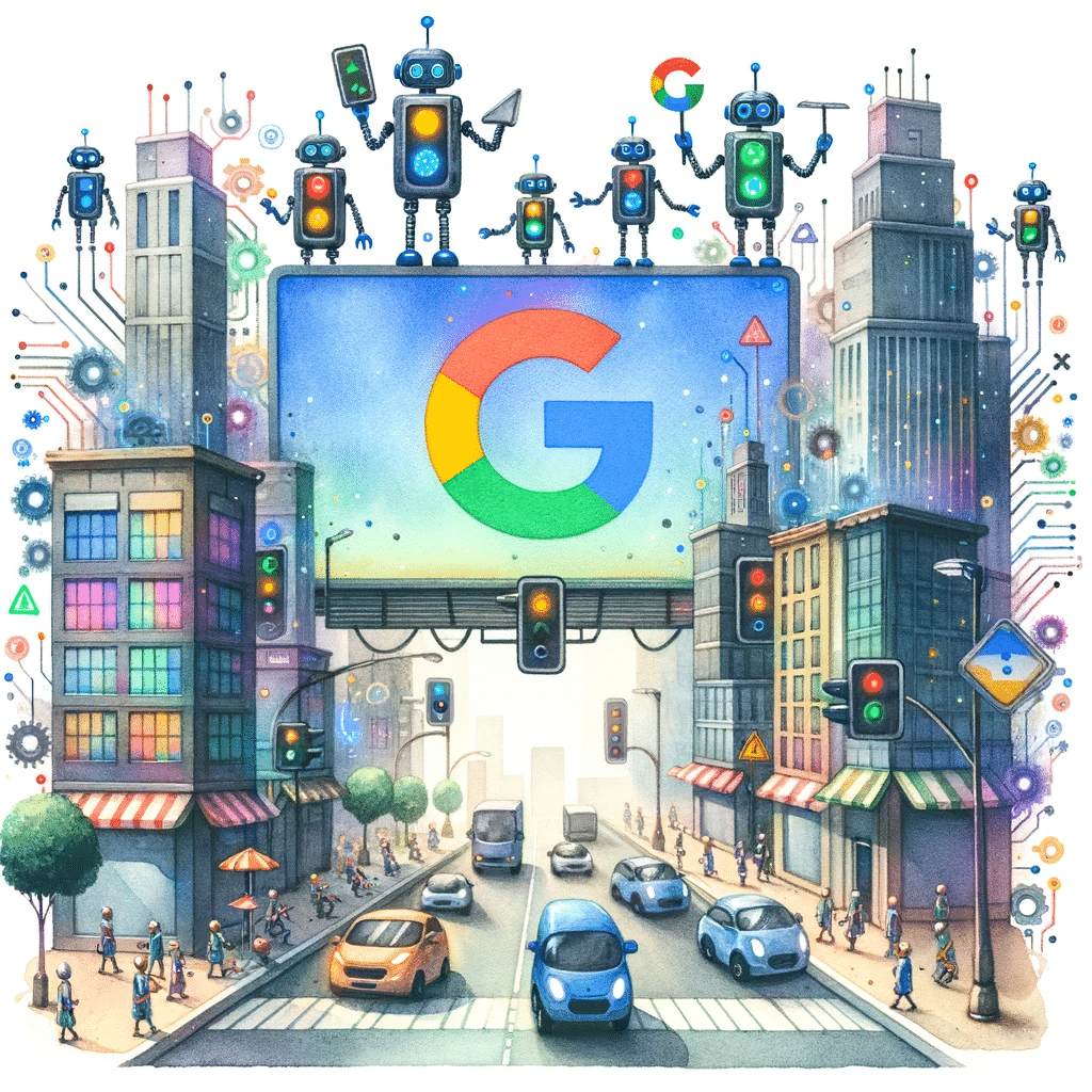 semáforos controlados por google