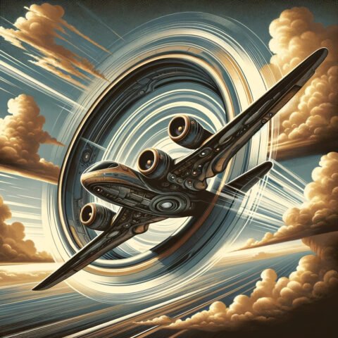 avion con alas circulares