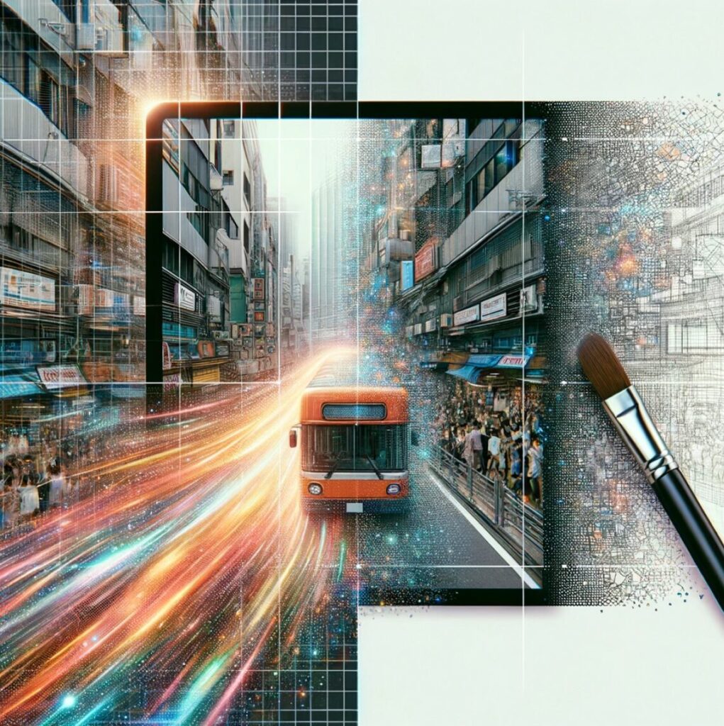 magen ilustrativa del proceso de edición de una imagen digital, mostrando cómo se está borrando el fondo de la foto