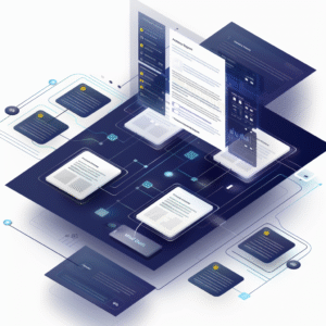 Interfaz de alta tecnología para web scraping y extracción de datos, mostrando procesos de automatización, integración y exportación de datos en formatos CSV, JSON y Google Sheets. Diseño futurista y minimalista