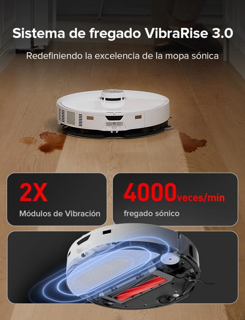 Los mejores robots de limpieza con inteligencia artificial en 2025 6 Intelliverso Roborock S8 MaxV Ultra vibrarise