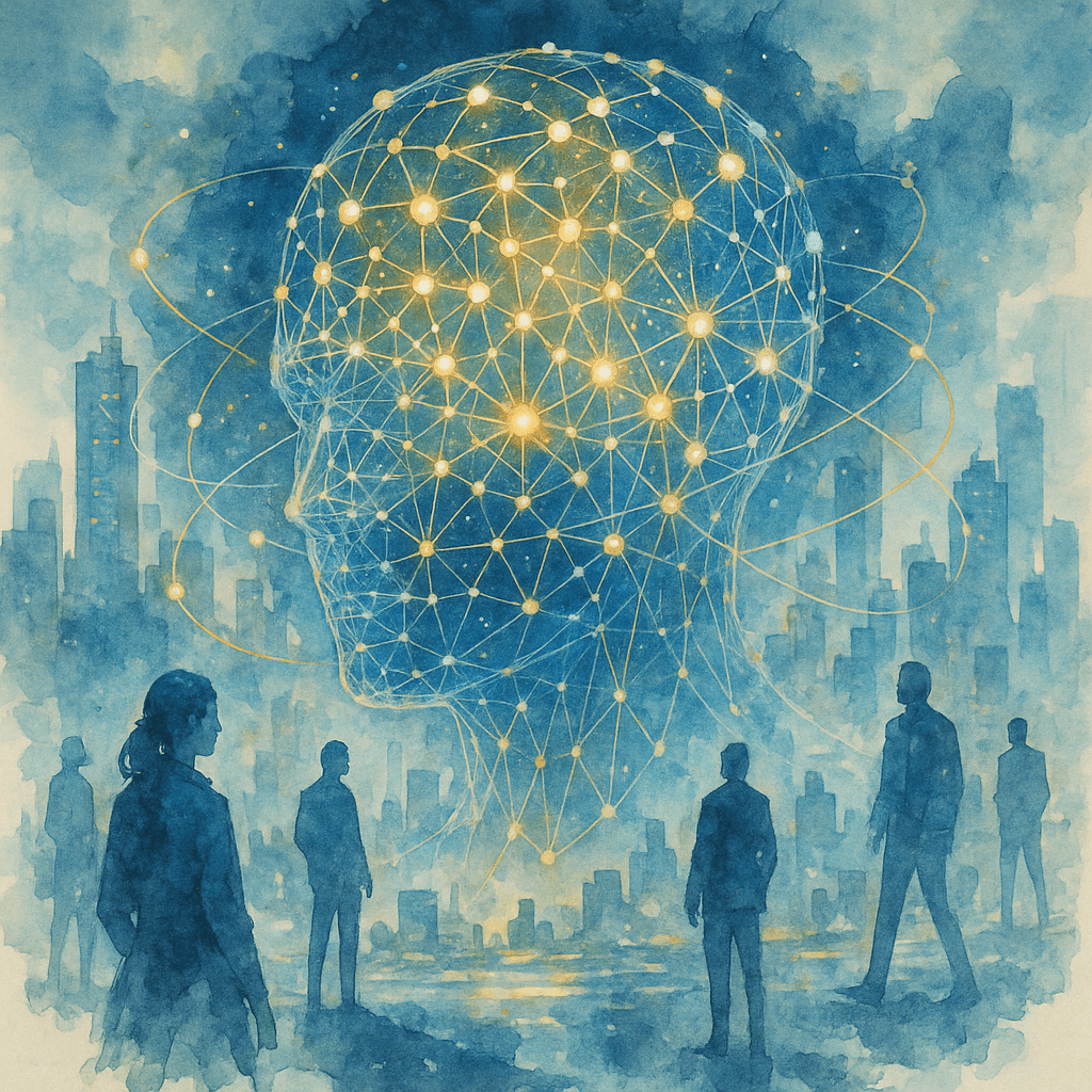 GPT 5.2: novedades, características y su impacto en la IA generativa 1 Representación artística de GPT 5.2 como red luminosa integrada