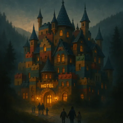 Hotel temático de Harry Potter en Alemania con fachada LEGO mágica