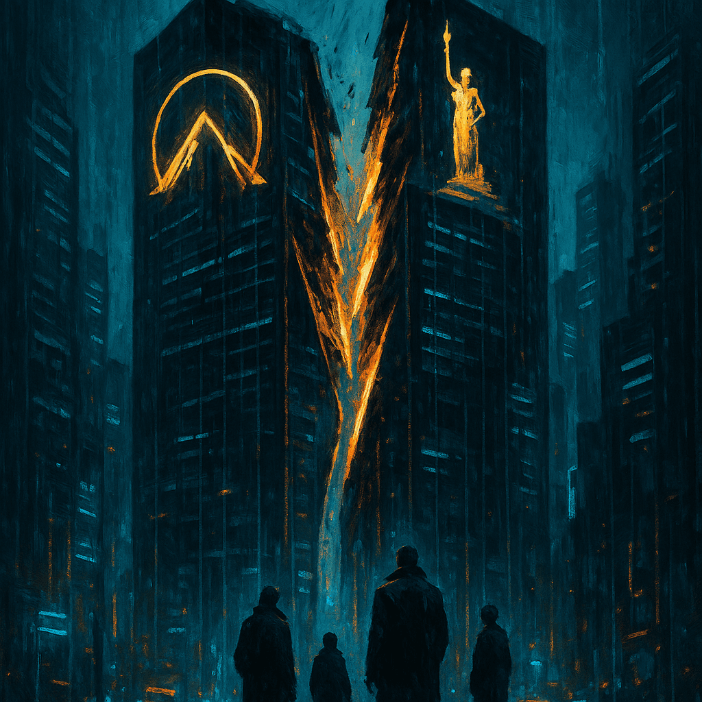 OPA hostil de Paramount a Warner Bros: por qué importa y qué pasa con Netflix 1 opa hostil de paramount a warner bros vista nocturna corporativa