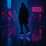 Zapatos Tesla glide levitando sobre ciudad futurista