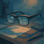 gafas IA Lenovo mostrando interfaces aumentadas en lentes