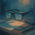 gafas IA Lenovo mostrando interfaces aumentadas en lentes