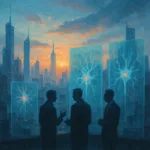 predicciones de IA 2026 horizonte urbano y redes neuronales