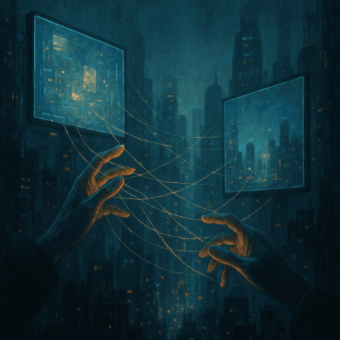 Agentes IA asistiendo tareas cotidianas entre humanos y pantallas